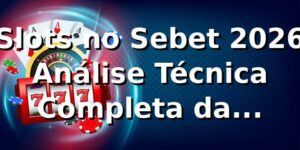 Slots no Sebet 2026 🎰 Análise Técnica Completa da Plataforma